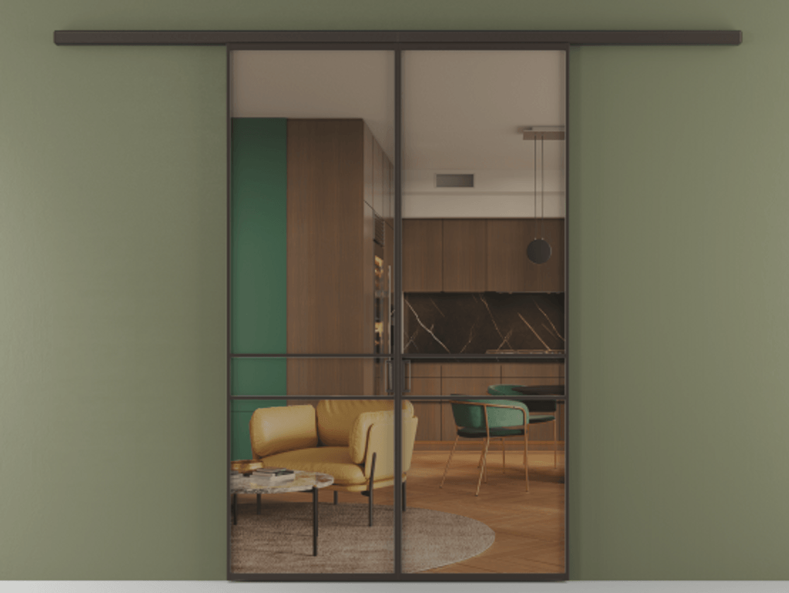 Перегородка Formato вдоль стены 2 створки АЛПР 040.02 Алюминий антрацит Прозрачное бронзовое стекло, триплекс. Цена 339250 сом 1. Полотно 2 шт. (800/2100 мм)
2. Комплект установки раздвижной системы
3. Базовый комплект фурнитуры
4.Ручка RONDO
. Фабрика дверей Волховец 8 (800) 551 43 19 Перегородка Formato вдоль стены 2 створки АЛПР 040.02 Алюминий антрацит Прозрачное бронзовое стекло, триплекс Цена 339250 сом | Volhovec