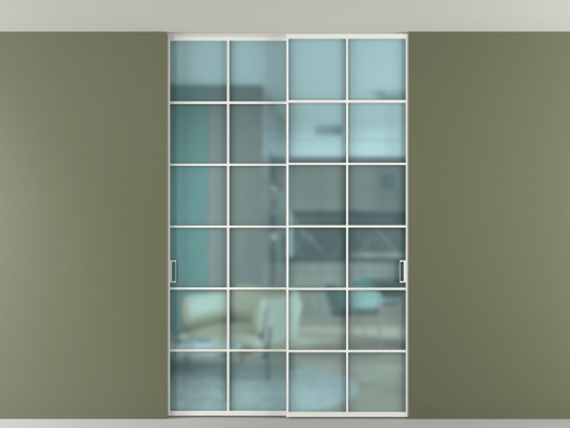 Перегородка Formato внутри проёма скрытое крепление в потолок 2 створки АЛПР 040.05 Алюминий светло-серый Сатинированное голубое стекло, триплекс. Цена 380140 сом 1. Полотно 2 шт. (800/2100 мм)
2. Комплект установки раздвижной системы
3. Базовый комплект фурнитуры
4. Ручка RONDO. Фабрика дверей Волховец 8 (800) 551 43 19 Перегородка Formato внутри проёма скрытое крепление в потолок 2 створки АЛПР 040.05 Алюминий светло-серый Сатинированное голубое стекло, триплекс Цена 380140 сом | Volhovec