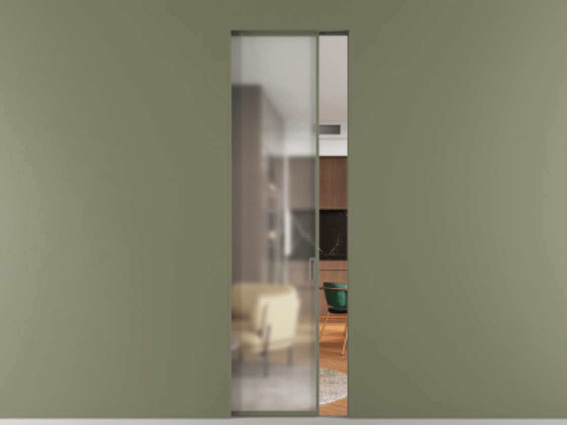 Перегородка Формато скрытый пенал 1 створка АЛПР 040.01 Алюминий оливковый тёмный Сатинированное стекло "Мателюкс Кристал Вижн", калёное, матовое, каленое 6 мм. Цена 229260 сом . Фабрика дверей Волховец 8 (800) 551 43 19 Перегородка Формато скрытый пенал 1 створка АЛПР 040.01 Алюминий оливковый тёмный Сатинированное стекло "Мателюкс Кристал Вижн", калёное, матовое, каленое 6 мм Цена 229260 сом | Volhovec