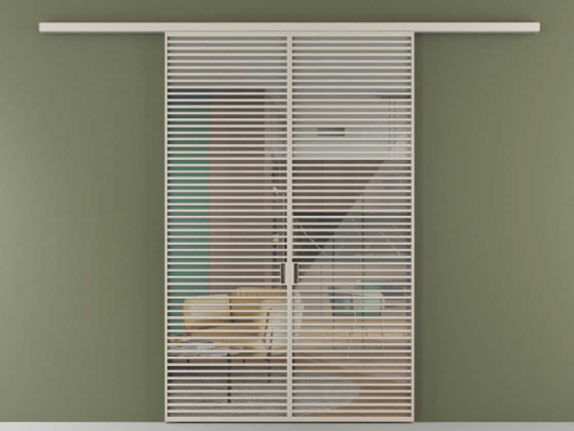 Перегородка Formato вдоль стены 2 створки АЛПР 040.07 Алюминий светло-бежевый Рефлективное прозрачное стекло "Stopsol", калёное. Цена 647920 сом 1. Полотно 2 шт. (800/2100 мм)
2. Комплект установки раздвижной системы
3. Базовый комплект фурнитуры
4.Ручка RONDO
. Фабрика дверей Волховец 8 (800) 551 43 19 Перегородка Formato вдоль стены 2 створки АЛПР 040.07 Алюминий светло-бежевый Рефлективное прозрачное стекло "Stopsol", калёное Цена 647920 сом | Volhovec