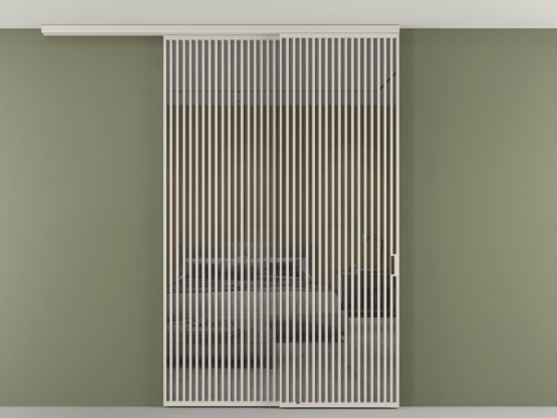 Перегородка Формато вдоль стены на потолок 2 створки с синхронным механизмом АЛПР 040.06 Алюминий облачно-серый Рефлективное серое стекло "Стопсол", калёное. Цена 674501 сом 1. Полотно 2 шт. (800/2100 мм)
2. Комплект установки раздвижной системы
3. Базовый комплект фурнитуры
4.Ручка Рондо. Фабрика дверей Волховец 8 (800) 551 43 19 Перегородка Формато вдоль стены на потолок 2 створки с синхронным механизмом АЛПР 040.06 Алюминий облачно-серый Рефлективное серое стекло "Стопсол", калёное Цена 674501 сом | Volhovec