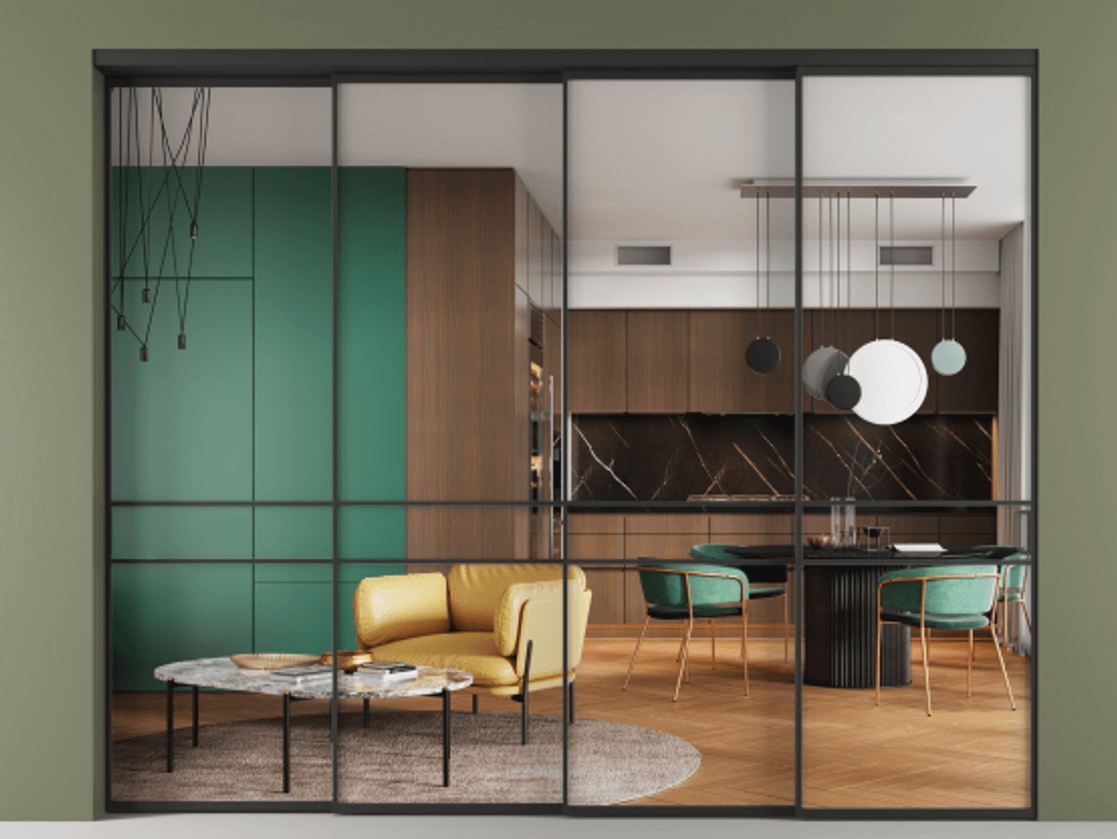 Перегородка Formato внутри проёма телескопик синхро-3 #VENDORCODE# #FURNISH# #GLASS# Цена #PRICE# #CURRENCY# | Volhovec