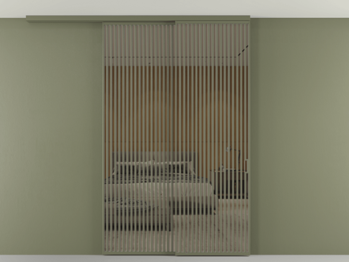 Перегородка Формато вдоль стены на потолок 2 створки с синхронным механизмом АЛПР 040.06 Алюминий оливковый тёмный Рефлективное бронзовое стекло "Стопсол", калёное. Цена 674501 сом 1. Полотно 2 шт. (800/2100 мм)
2. Комплект установки раздвижной системы
3. Базовый комплект фурнитуры
4.Ручка Рондо. Фабрика дверей Волховец 8 (800) 551 43 19 Перегородка Формато вдоль стены на потолок 2 створки с синхронным механизмом АЛПР 040.06 Алюминий оливковый тёмный Рефлективное бронзовое стекло "Стопсол", калёное Цена 674501 сом | Volhovec