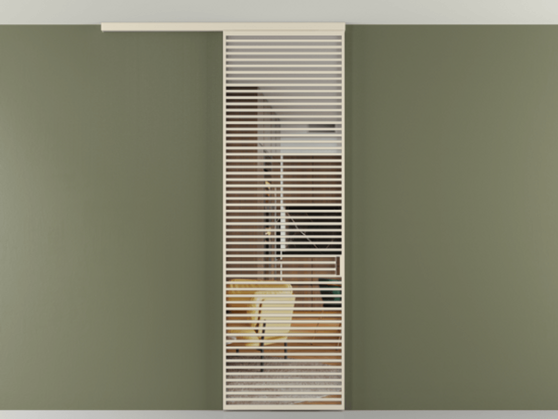 Перегородка Формато вдоль стены на потолок 1 створка АЛПР 040.07 Алюминий бежево-серый Прозрачное стекло "Кристал Вижн", калёное Цена 339700 сом | Volhovec