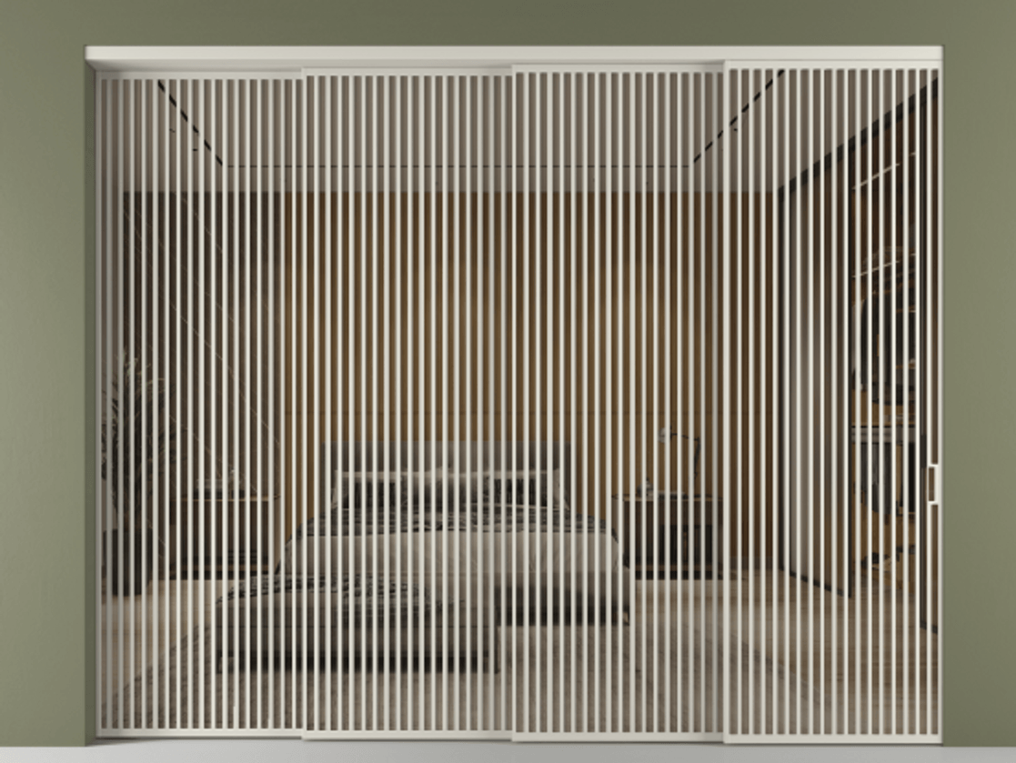 Перегородка Формато внутри проёма 4 створки с синхронным механизмом АЛПР 040.06 Алюминий тёплый серый Рефлективное бронзовое стекло "Стопсол", калёное. Цена 1169050 сом 1. Полотно 4 шт. (800/2100 мм)
2. Комплект установки раздвижной системы
3. Базовый комплект фурнитуры
4. Комплект фурнитуры телескопик синхро-3
5. Ручка Рондо. Фабрика дверей Волховец 8 (800) 551 43 19 Перегородка Формато внутри проёма 4 створки с синхронным механизмом АЛПР 040.06 Алюминий тёплый серый Рефлективное бронзовое стекло "Стопсол", калёное Цена 1169050 сом | Volhovec