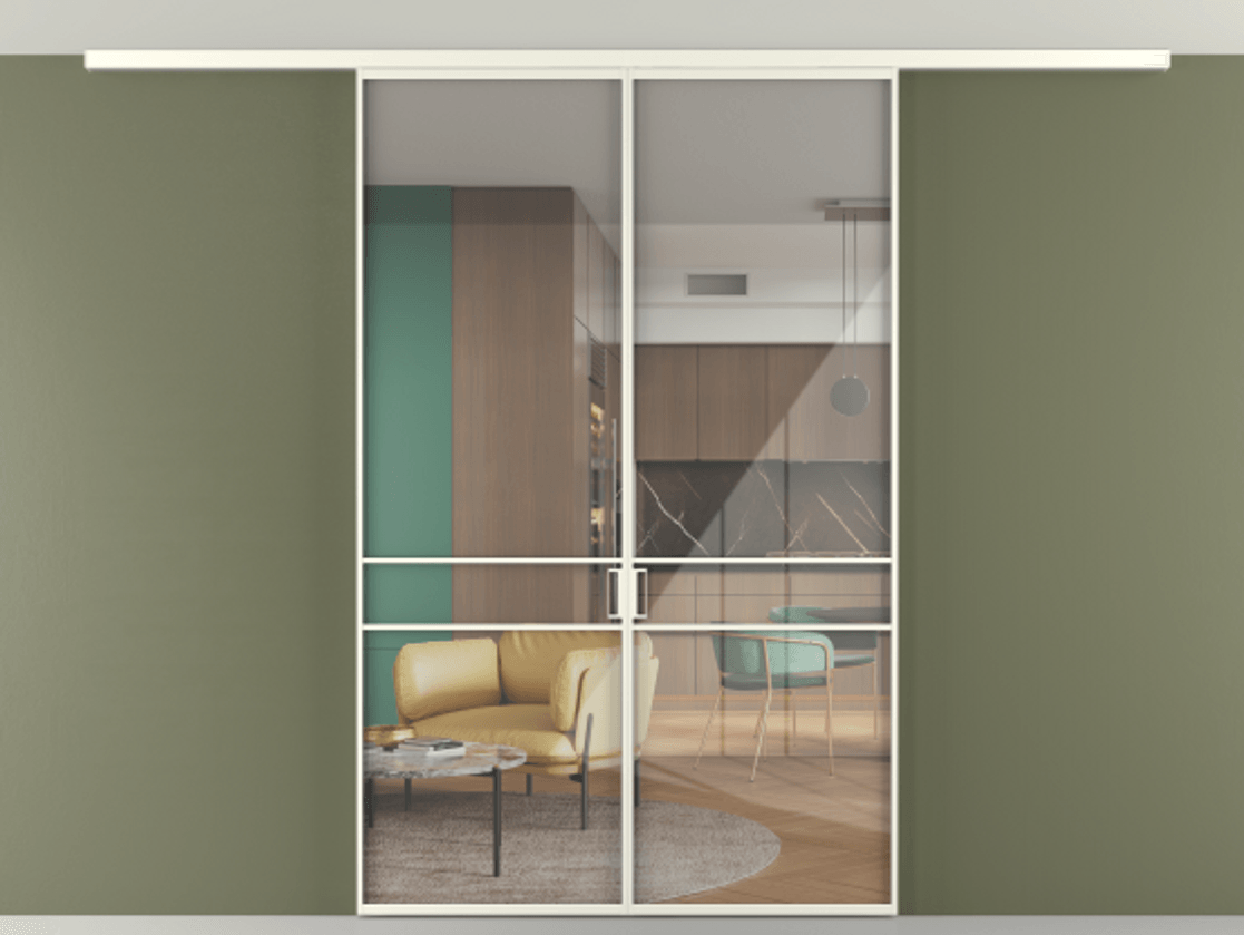 Перегородка Формато вдоль стены на потолок 2 створки АЛПР 040.02 Алюминий жемчужный Рефлективное прозрачное стекло "Стопсол", калёное. Цена 302380 сом 1. Полотно 2 шт. (800/2100 мм)
2. Комплект установки раздвижной системы
3. Базовый комплект фурнитуры
4.Ручка Рондо. Фабрика дверей Волховец 8 (800) 551 43 19 Перегородка Формато вдоль стены на потолок 2 створки АЛПР 040.02 Алюминий жемчужный Рефлективное прозрачное стекло "Стопсол", калёное Цена 302380 сом | Volhovec