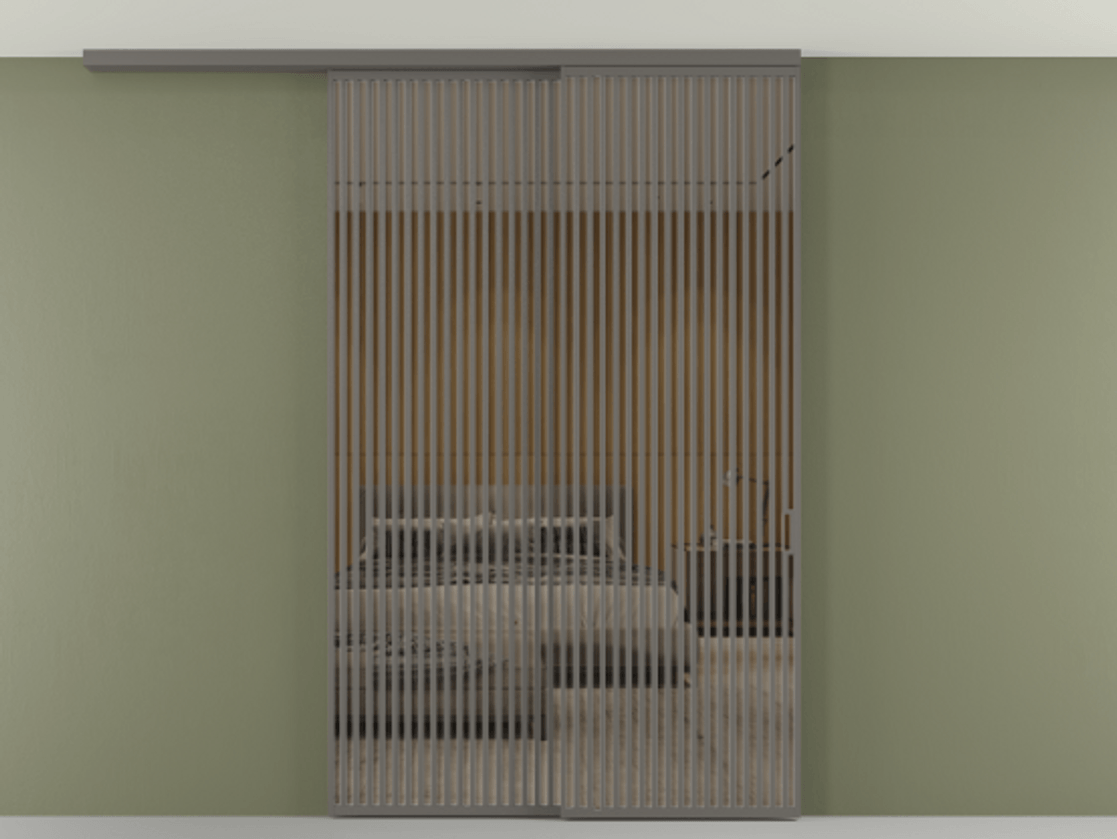 Перегородка Формато вдоль стены на потолок 2 створки с синхронным механизмом АЛПР 040.06 Алюминий классический серый Рефлективное бронзовое стекло "Стопсол", калёное. Цена 674501 сом 1. Полотно 2 шт. (800/2100 мм)
2. Комплект установки раздвижной системы
3. Базовый комплект фурнитуры
4.Ручка Рондо. Фабрика дверей Волховец 8 (800) 551 43 19 Перегородка Формато вдоль стены на потолок 2 створки с синхронным механизмом АЛПР 040.06 Алюминий классический серый Рефлективное бронзовое стекло "Стопсол", калёное Цена 674501 сом | Volhovec