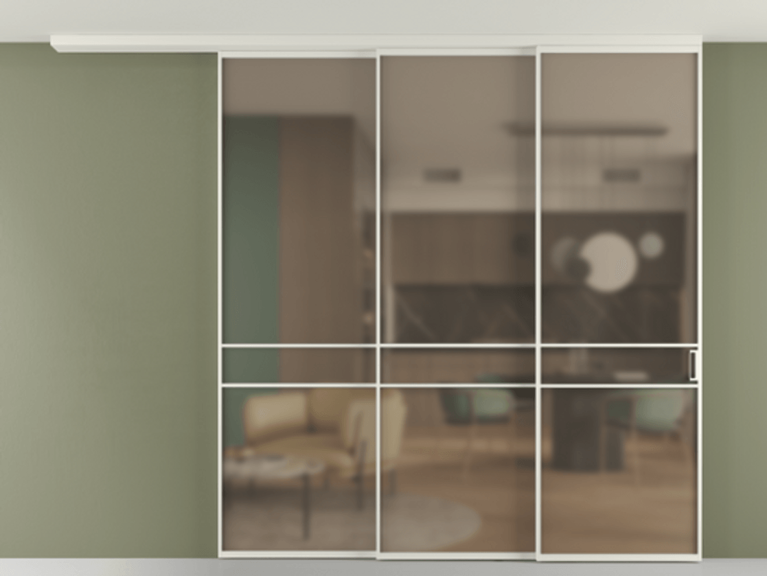 Перегородка Formato вдоль стены на потолок телескопик синхро 3 #VENDORCODE# #FURNISH# #GLASS# Цена #PRICE# #CURRENCY# | Volhovec