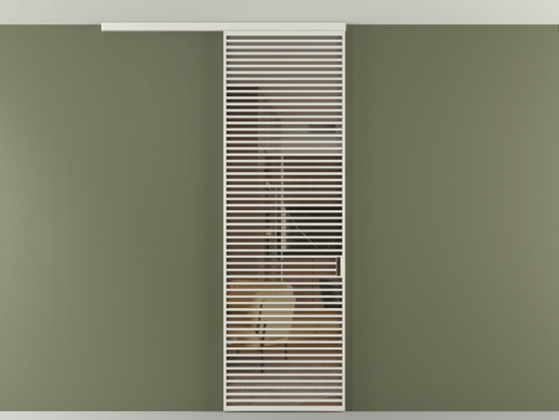 Перегородка Formato вдоль стены на потолок 1 створка АЛПР 040.07 Алюминий серый Прозрачное бронзовое стекло, триплекс Цена 328050 сом | Volhovec