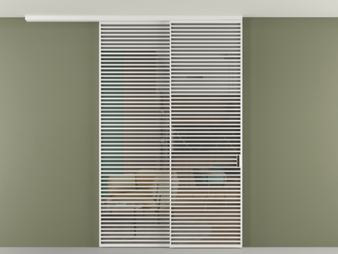 Перегородка Формато вдоль стены на потолок 2 створки с синхронным механизмом АЛПР 040.07 Алюминий белоснежный Прозрачное серое стекло, триплекс. Цена 655860 сом 1. Полотно 2 шт. (800/2100 мм)
2. Комплект установки раздвижной системы
3. Базовый комплект фурнитуры
4.Ручка Рондо. Фабрика дверей Волховец 8 (800) 551 43 19 Перегородка Формато вдоль стены на потолок 2 створки с синхронным механизмом АЛПР 040.07 Алюминий белоснежный Прозрачное серое стекло, триплекс Цена 655860 сом | Volhovec