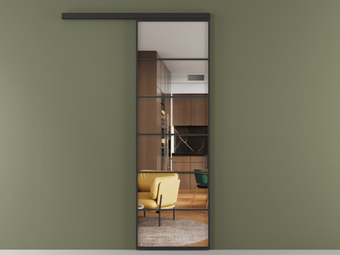 Перегородка Formato вдоль стены одностворчатая #VENDORCODE# #FURNISH# #GLASS# Цена #PRICE# #CURRENCY#  | Volhovec