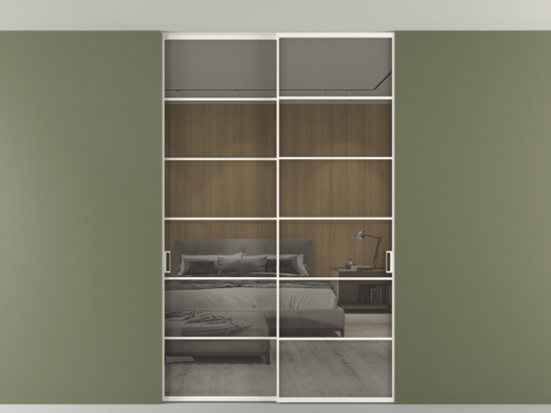 Перегородка Formato внутри проёма скрытое крепление в потолок 2 створки АЛПР 040.04 Алюминий пудровый белый Рефлективное серое стекло "Stopsol", калёное. Цена 469820 сом 1. Полотно 2 шт. (800/2100 мм)
2. Комплект установки раздвижной системы
3. Базовый комплект фурнитуры
4. Ручка RONDO. Фабрика дверей Волховец 8 (800) 551 43 19 Перегородка Formato внутри проёма скрытое крепление в потолок 2 створки АЛПР 040.04 Алюминий пудровый белый Рефлективное серое стекло "Stopsol", калёное Цена 469820 сом | Volhovec