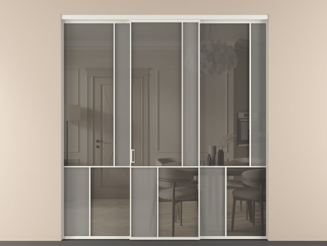 Перегородка Mosaic внутри проема трёхстворчатая #VENDORCODE# #FURNISH# #GLASS# Цена #PRICE# #CURRENCY# | Volhovec