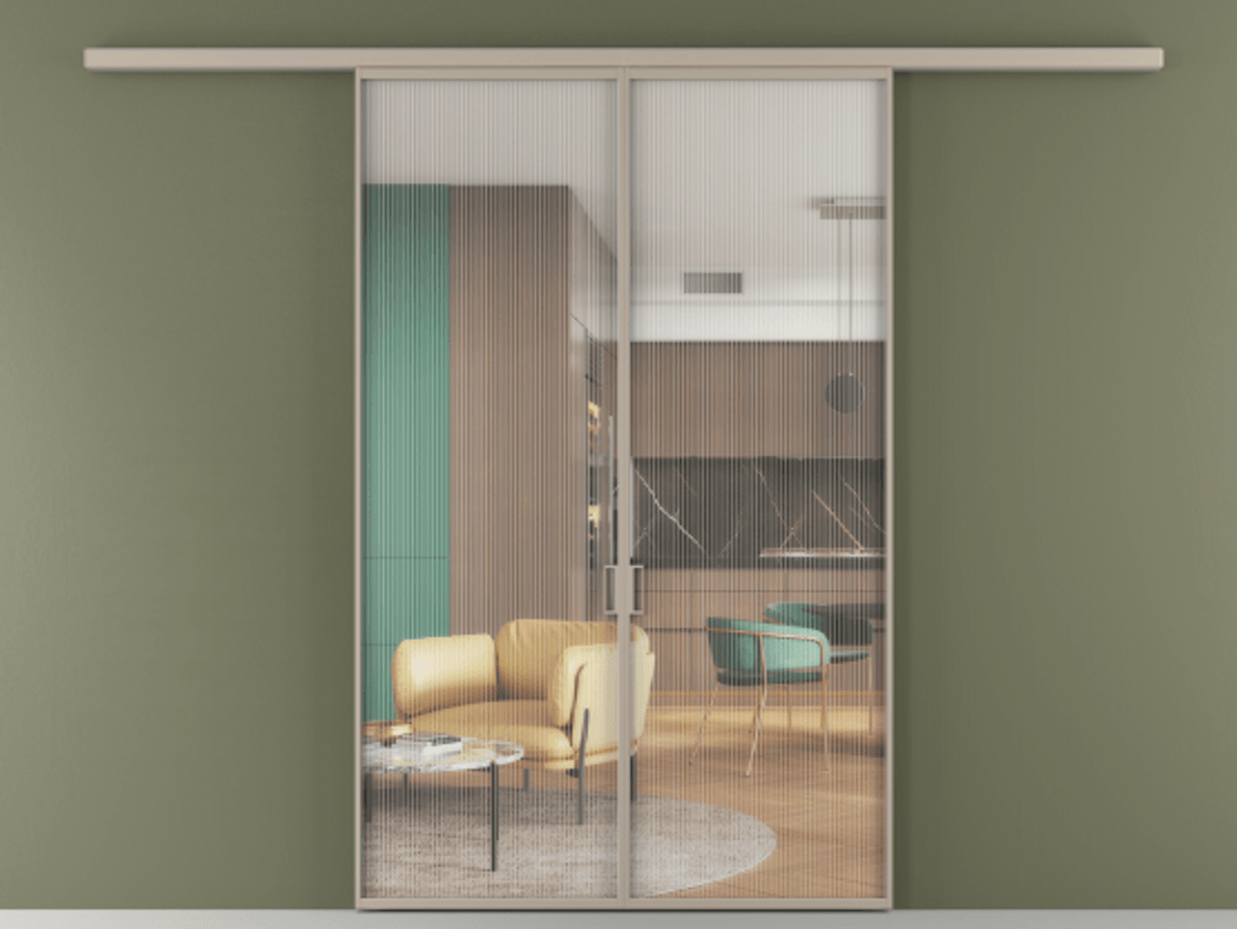 Перегородка Formato вдоль стены 2 створки АЛПР 040.01 Алюминий бисквитный Рифлёное стекло "Moru", триплекс. Цена 238200 ₽ 1. Полотно 2 шт. (800/2100 мм)
2. Комплект установки раздвижной системы
3. Базовый комплект фурнитуры
4.Ручка RONDO
. Фабрика дверей Волховец 8 (800) 551 43 19 Перегородка Formato вдоль стены 2 створки АЛПР 040.01 Алюминий бисквитный Рифлёное стекло "Moru", триплекс Цена 238200 ₽ | Volhovec