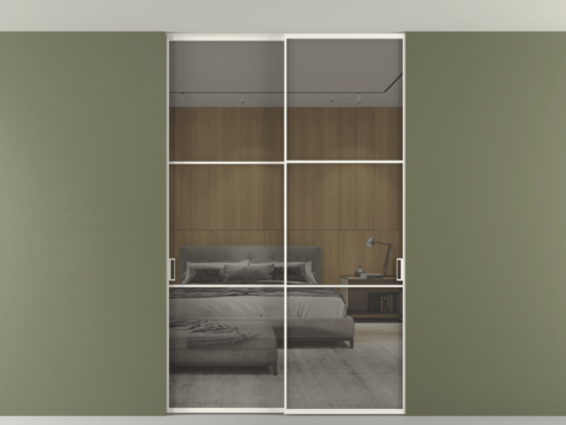 Перегородка Формато внутри проёма скрытое крепление в потолок 2 створки АЛПР 040.03 Алюминий пудровый белый Рефлективное серое стекло "Стопсол", калёное. Цена 444840 сом 1. Полотно 2 шт. (800/2100 мм)
2. Комплект установки раздвижной системы
3. Базовый комплект фурнитуры
4. Ручка Рондо. Фабрика дверей Волховец 8 (800) 551 43 19 Перегородка Формато внутри проёма скрытое крепление в потолок 2 створки АЛПР 040.03 Алюминий пудровый белый Рефлективное серое стекло "Стопсол", калёное Цена 444840 сом | Volhovec