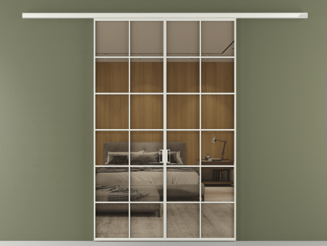 Перегородка Формато вдоль стены 2 створки АЛПР 040.05 Алюминий серый Рефлективное бронзовое стекло "Стопсол", калёное. Цена 385260 сом 1. Полотно 2 шт. (800/2100 мм)
2. Комплект установки раздвижной системы
3. Базовый комплект фурнитуры
4.Ручка Рондо. Фабрика дверей Волховец 8 (800) 551 43 19 Перегородка Формато вдоль стены 2 створки АЛПР 040.05 Алюминий серый Рефлективное бронзовое стекло "Стопсол", калёное Цена 385260 сом | Volhovec