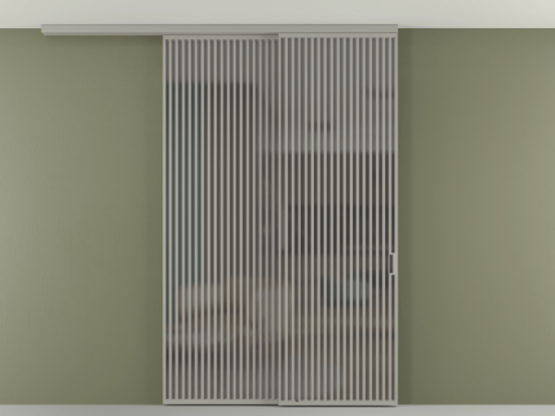 Перегородка Формато вдоль стены на потолок 2 створки с синхронным механизмом АЛПР 040.06 Алюминий нейтральный серый Сатинированное серое стекло, триплекс. Цена 655860 сом 1. Полотно 2 шт. (800/2100 мм)
2. Комплект установки раздвижной системы
3. Базовый комплект фурнитуры
4.Ручка Рондо. Фабрика дверей Волховец 8 (800) 551 43 19 Перегородка Формато вдоль стены на потолок 2 створки с синхронным механизмом АЛПР 040.06 Алюминий нейтральный серый Сатинированное серое стекло, триплекс Цена 655860 сом | Volhovec