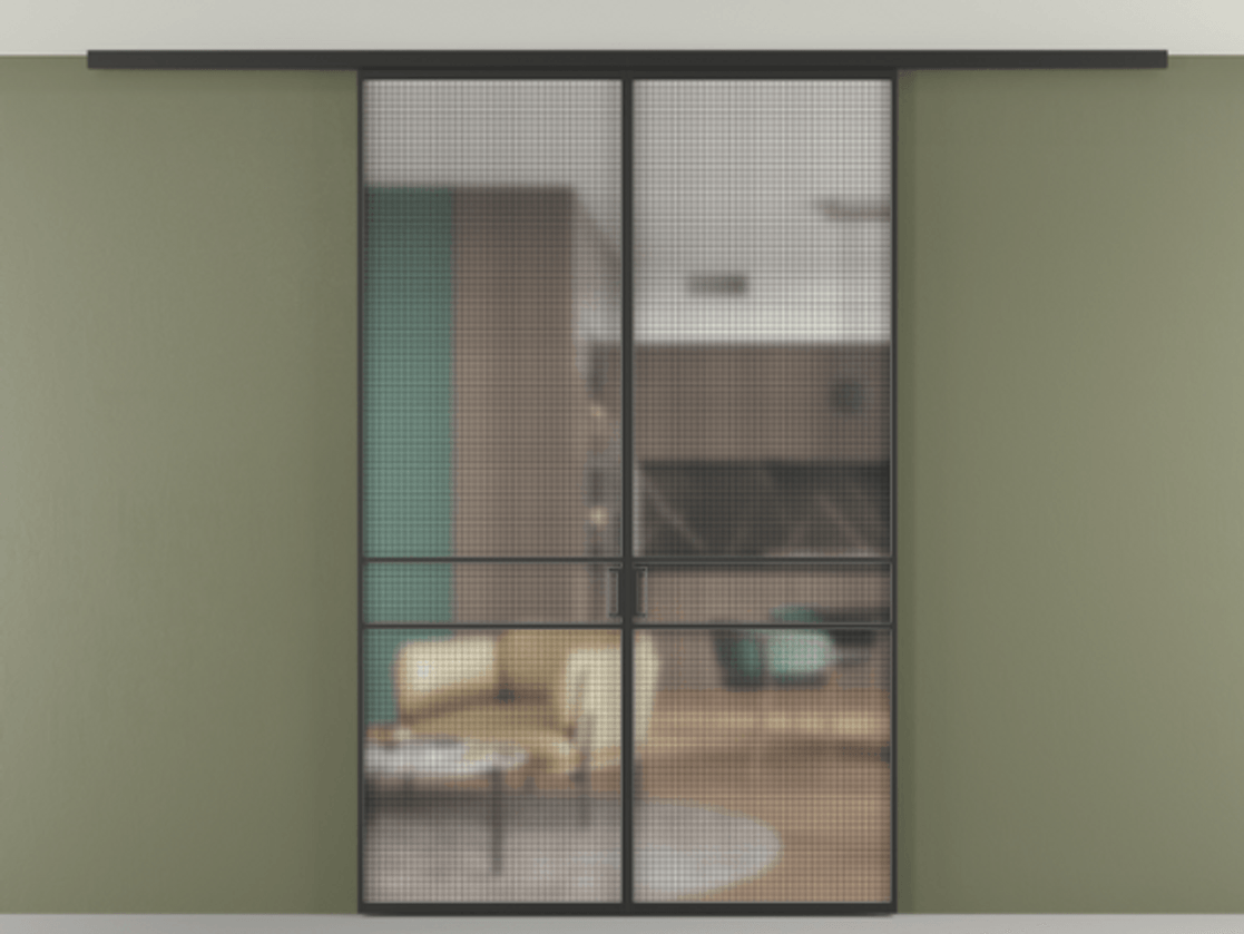 Перегородка Formato вдоль стены на потолок двустворчатая АЛПР 040.02 Алюминий Черный Декоративное стекло с сеткой "Mesh silver", триплекс, 6 мм. Скрытый короб ЧЕР Цена 244510 ₽ 1. Полотно 2 шт. (800/2100 мм)
2. Комплект установки раздвижной системы
3. Базовый комплект фурнитуры
4.Ручка RONDO
. Фабрика дверей Волховец 8 (800) 551 43 19 Перегородка Formato вдоль стены на потолок двустворчатая АЛПР 040.02 Алюминий Черный Декоративное стекло с сеткой "Mesh silver", триплекс, 6 мм Цена 244510 ₽ | Volhovec