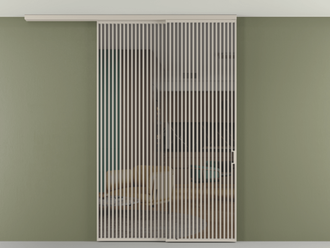 Перегородка Формато вдоль стены на потолок 2 створки с синхронным механизмом АЛПР 040.06 Алюминий светло-бежевый Прозрачное серое стекло, триплекс. Цена 655860 сом 1. Полотно 2 шт. (800/2100 мм)
2. Комплект установки раздвижной системы
3. Базовый комплект фурнитуры
4.Ручка Рондо. Фабрика дверей Волховец 8 (800) 551 43 19 Перегородка Формато вдоль стены на потолок 2 створки с синхронным механизмом АЛПР 040.06 Алюминий светло-бежевый Прозрачное серое стекло, триплекс Цена 655860 сом | Volhovec