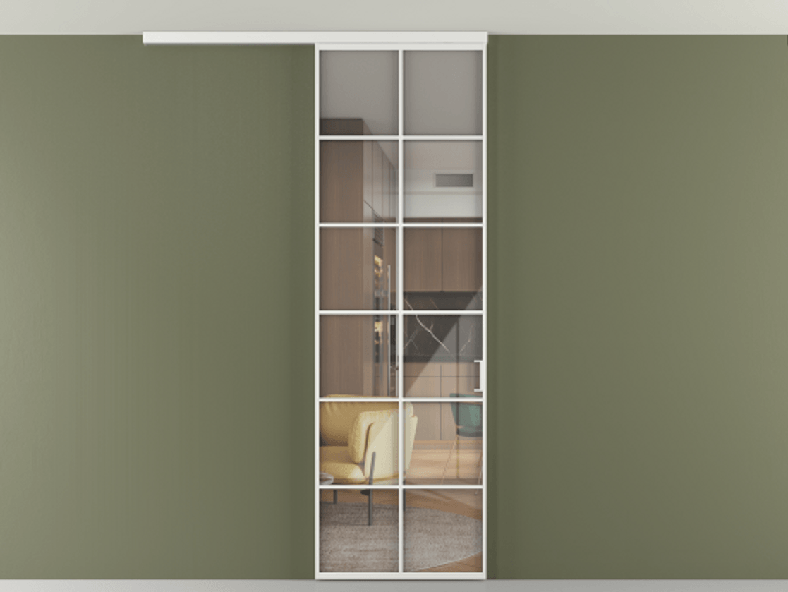 Перегородка Формато вдоль стены на потолок 1 створка АЛПР 040.05 Алюминий белоснежный Рефлективное прозрачное стекло "Стопсол", калёное. Цена 125680 ₽ 1. Полотно 2 шт. (800/2100 мм)
2. Комплект установки раздвижной системы
3. Базовый комплект фурнитуры
4.Ручка Рондо. Фабрика дверей Волховец 8 (800) 551 43 19 Перегородка Формато вдоль стены на потолок 1 створка АЛПР 040.05 Алюминий белоснежный Рефлективное прозрачное стекло "Стопсол", калёное Цена 125680 ₽ | Volhovec