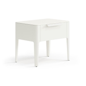 Тумба прикроватная Piega 1 ящик Матовый молочно-белый