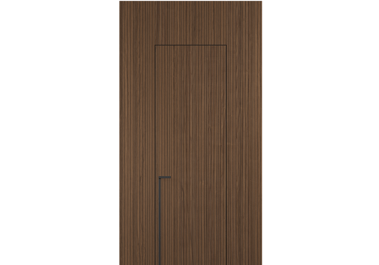 Панели для отделки стен Стеновая панель Фрезерованные Орех медный матовый рифт. Цвет Орех медный матовый рифт. Материал Радиальный шпон Naturwood. Коллекция Фрезерованные. Картинка.