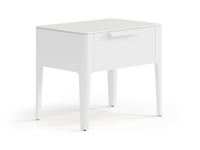 Мебель Тумба прикроватная Piega 1 ящик. Цвет Матовый светло-серый. Материал Гладкая эмаль. Коллекция Тумба прикроватная Piega 1 ящик. Фото. Мебель Тумба прикроватная Piega 1 ящик. Цвет Матовый светло-серый. Материал Гладкая эмаль. Коллекция Тумба прикроватная Piega 1 ящик. Картинка.