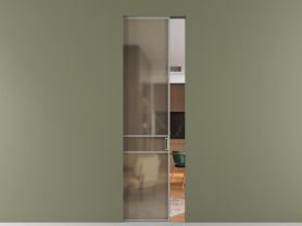 Алюминевая перегородка АЛПР 040.02 МНСР Бронза сатин триплекс. Цвет Алюминий нейтральный серый. Материал Алюминий в эмали. Коллекция Перегородка Formato скрытый пенал одностворчатая. Фото. Алюминевая перегородка АЛПР 040.02 МНСР Бронза сатин триплекс. Цвет Алюминий нейтральный серый. Материал Алюминий в эмали. Коллекция Перегородка Formato скрытый пенал одностворчатая. Картинка.