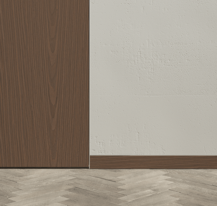 Плинтус Плинтус Скрытый. Цвет Дуб кофейный матовый. Коллекция Плинтус Скрытый. Картинка.