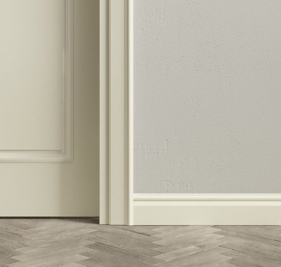 Плинтус Плинтус Неоклассический. Цвет Матовый молочно-белый. Коллекция Плинтус Неоклассический. Картинка.