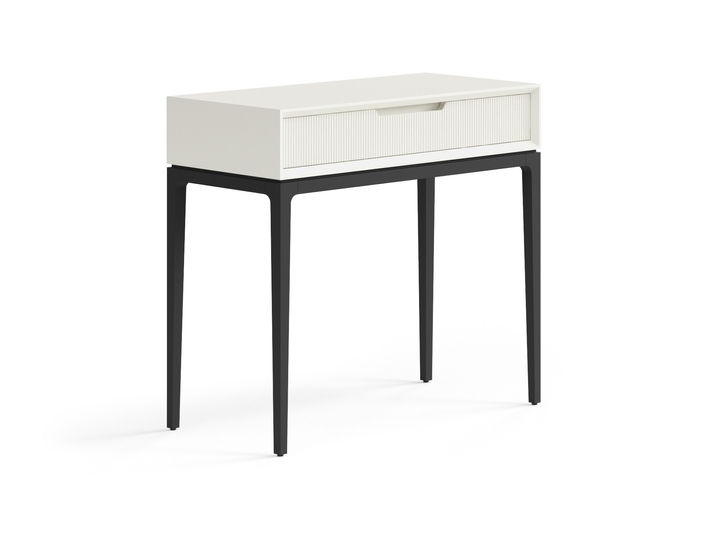 Мебель Консоль Velvet 1 ящик. Цвет Матовый молочно-белый. Материал Гладкая эмаль. Коллекция Консоль Velvet 1 ящик. Фото. Мебель Консоль Velvet 1 ящик. Цвет Матовый молочно-белый. Материал Гладкая эмаль. Коллекция Консоль Velvet 1 ящик. Картинка.