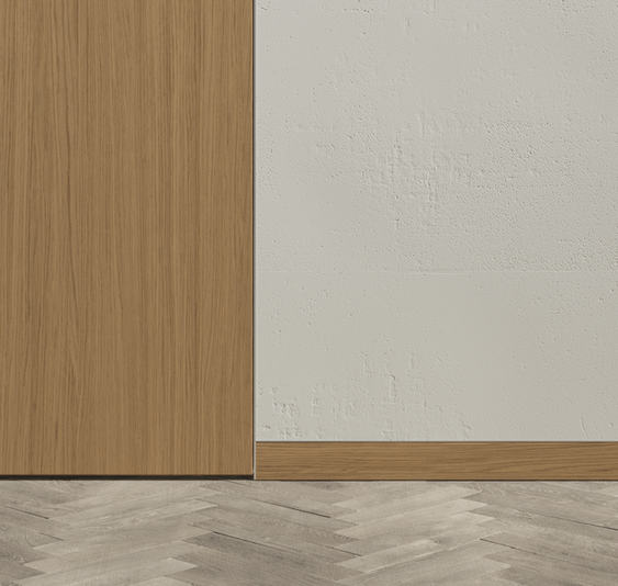 Плинтус Плинтус Скрытый. Цвет Дуб сепия матовый рифт. Коллекция Плинтус Скрытый. Картинка.