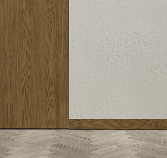 Плинтус Плинтус Скрытый. Цвет Торфяной дуб. Коллекция Плинтус Скрытый. Картинка.