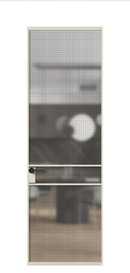Дверь межкомнатная АЛПЛ040.02 АБСР MS. Цвет Алюминий бежево-серый. Материал Алюминий в эмали. Коллекция Formato. Картинка.