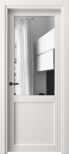 Дверь межкомнатная 2122 ПЭКС ДВ ЗЕР. Цвет ПЭТ кремово-серый. Материал ПЭТ. Коллекция Neo. Картинка.