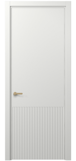 Дверь межкомнатная 8645 МССР. Цвет Матовый светло-серый. Материал Гладкая эмаль. Коллекция Alba. Картинка.