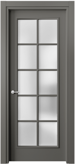 Межкомнатная дверь 8102 МКЛС САТ. Цвет Матовый классический серый. Материал Гладкая эмаль. Коллекция Paris. Фото. Дверь межкомнатная 8102 МКЛС САТ. Цвет Матовый классический серый. Материал Гладкая эмаль. Коллекция Paris. Картинка.