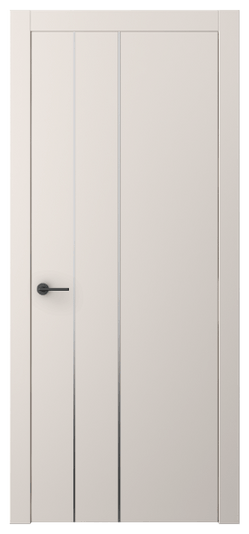 Дверь межкомнатная АКП 4203 ПЭТБ. Цвет ПЭТ тёплый-белый. Материал ПЭТ. Коллекция Freedom. Картинка.