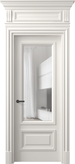 Дверь межкомнатная 7306 БПБЛ MORU. Цвет Бук пудровый белый. Материал Массив бука эмаль. Коллекция Antique. Картинка.