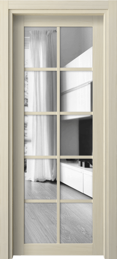 Дверь межкомнатная 2106 МОЯ ДВ ЗЕР. Цвет Молочный ясень. Материал Ciplex ламинатин. Коллекция Neo1. Картинка.
