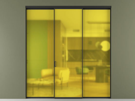 Алюминевая перегородка АЛПР 040.01_ЧРН_САТ ЖЕЛ_new. Цвет Алюминий Черный. Материал Алюминий. Коллекция Перегородка Formato внутри проёма 3 створки. Фото. Алюминевая перегородка АЛПР 040.01_ЧРН_САТ ЖЕЛ_new. Цвет Алюминий Черный. Материал Алюминий. Коллекция Перегородка Formato внутри проёма 3 створки. Картинка.