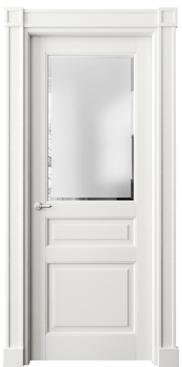 Дверь межкомнатная 6304 БС САТ-Ф. Цвет Бук серый. Материал Массив бука эмаль. Коллекция Toscana Plano. Картинка.