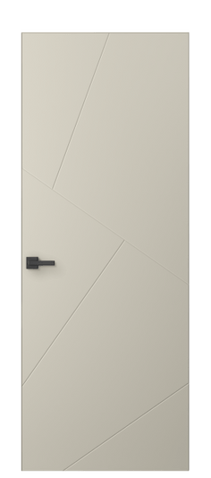 Дверь межкомнатная АКП 8058 МБСР. Цвет Матовый бежево-серый. Материал Гладкая эмаль. Коллекция Linea. Картинка.