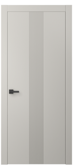 Дверь межкомнатная 8042 МОС. Цвет Матовый облачно-серый. Материал Гладкая эмаль. Коллекция Linea. Картинка.