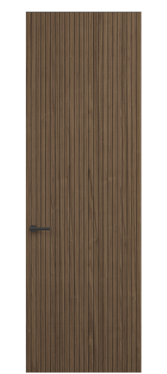 Дверь межкомнатная ПУ 0019 ОМДМР. Цвет Орех медный матовый рифт. Материал Радиальный шпон Naturwood. Коллекция Select. Картинка.