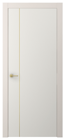 Дверь межкомнатная АКП 4201 ПЭБЛ. Цвет ПЭТ белоснежный. Материал ПЭТ. Коллекция Freedom. Картинка.