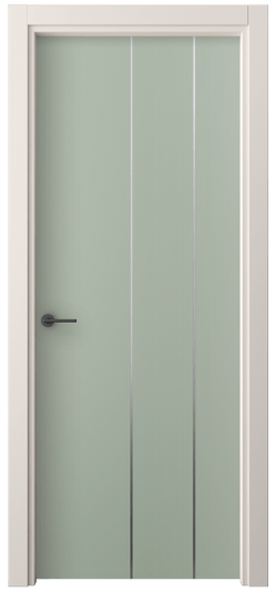 Дверь межкомнатная 4205 ПЭСО. Цвет ПЭТ светло-оливковый. Материал ПЭТ. Коллекция Freedom. Картинка.