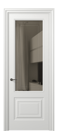 Дверь межкомнатная 8452 МССР БР ГРА. Цвет Матовый светло-серый. Материал Гладкая эмаль. Коллекция Маскот. Картинка.