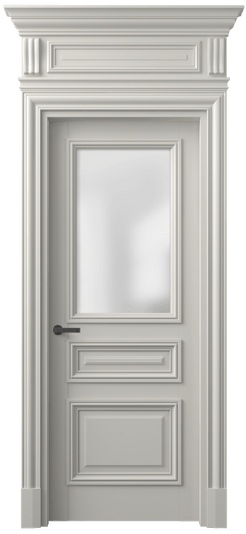 Дверь межкомнатная 7304 БТСР САТ. Цвет Бук тёплый серый. Материал Массив бука эмаль. Коллекция Antique. Картинка.