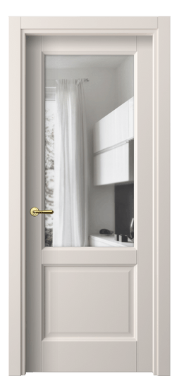 Межкомнатная дверь 1422 ПЭТБ Прозрачное стекло. Цвет ПЭТ тёплый-белый. Материал ПЭТ. Коллекция Galant. Фото. Дверь межкомнатная 1422 ПЭТБ Прозрачное стекло. Цвет ПЭТ тёплый-белый. Материал ПЭТ. Коллекция Galant. Картинка.